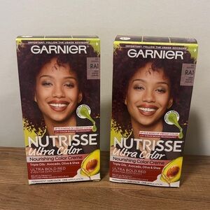 ❗️SALE ❗️ Garnier Nutrisse Ultra Color Hair Dye RA1 Red Autumn, 2 NEW